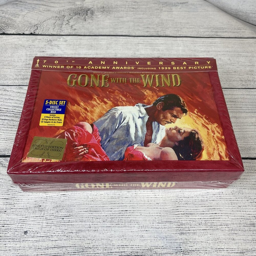 NEW Gone With The Wind 70th Anniversary 5 disk Set SEALED Collector's Ed…